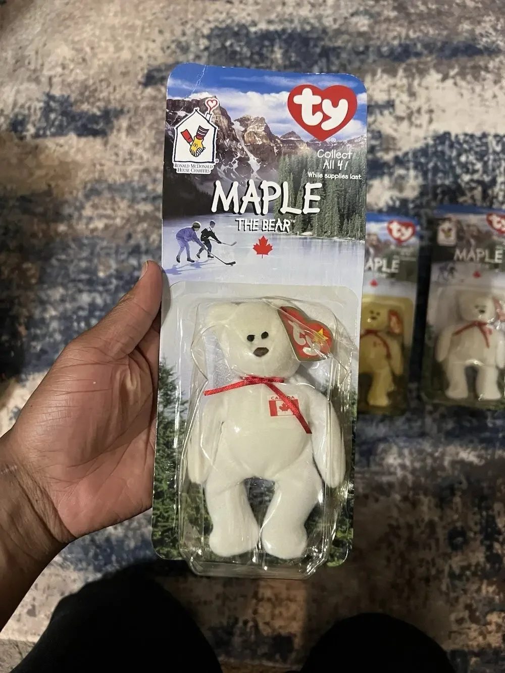 Ty Maple the Bear McDonalds Beanie Baby 1999 Canada Sealed Collectible LOT